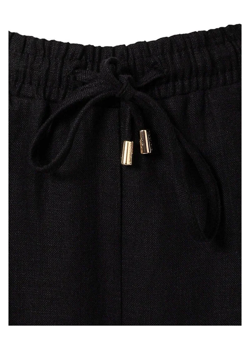 Nocturne  Wide Leg Linen Trousers for Women | Best Price UAE